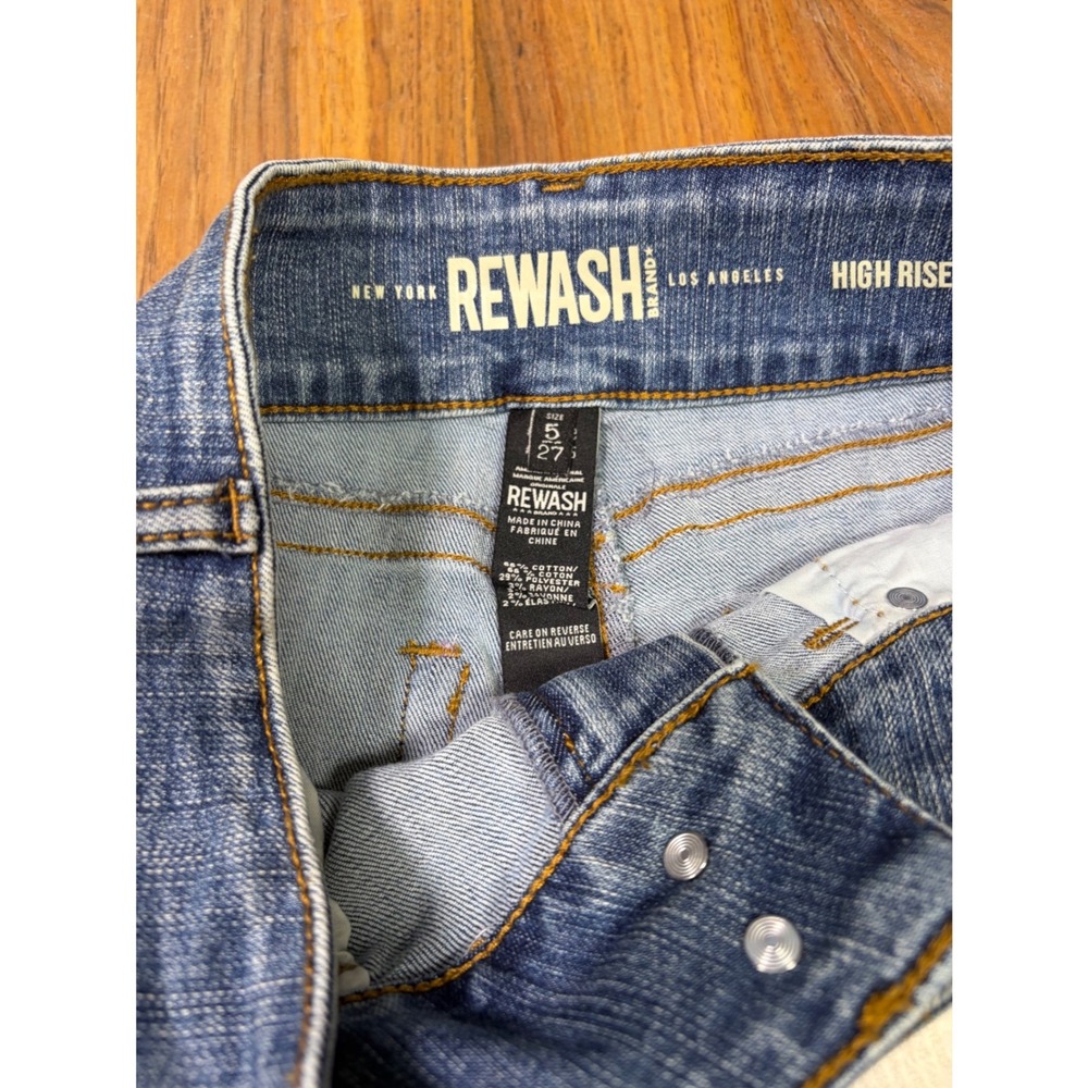 Wrangler High Rise Flare Jeans Size 27 Blue Medium Wash Western Boho Denim - Picture 3 of 7